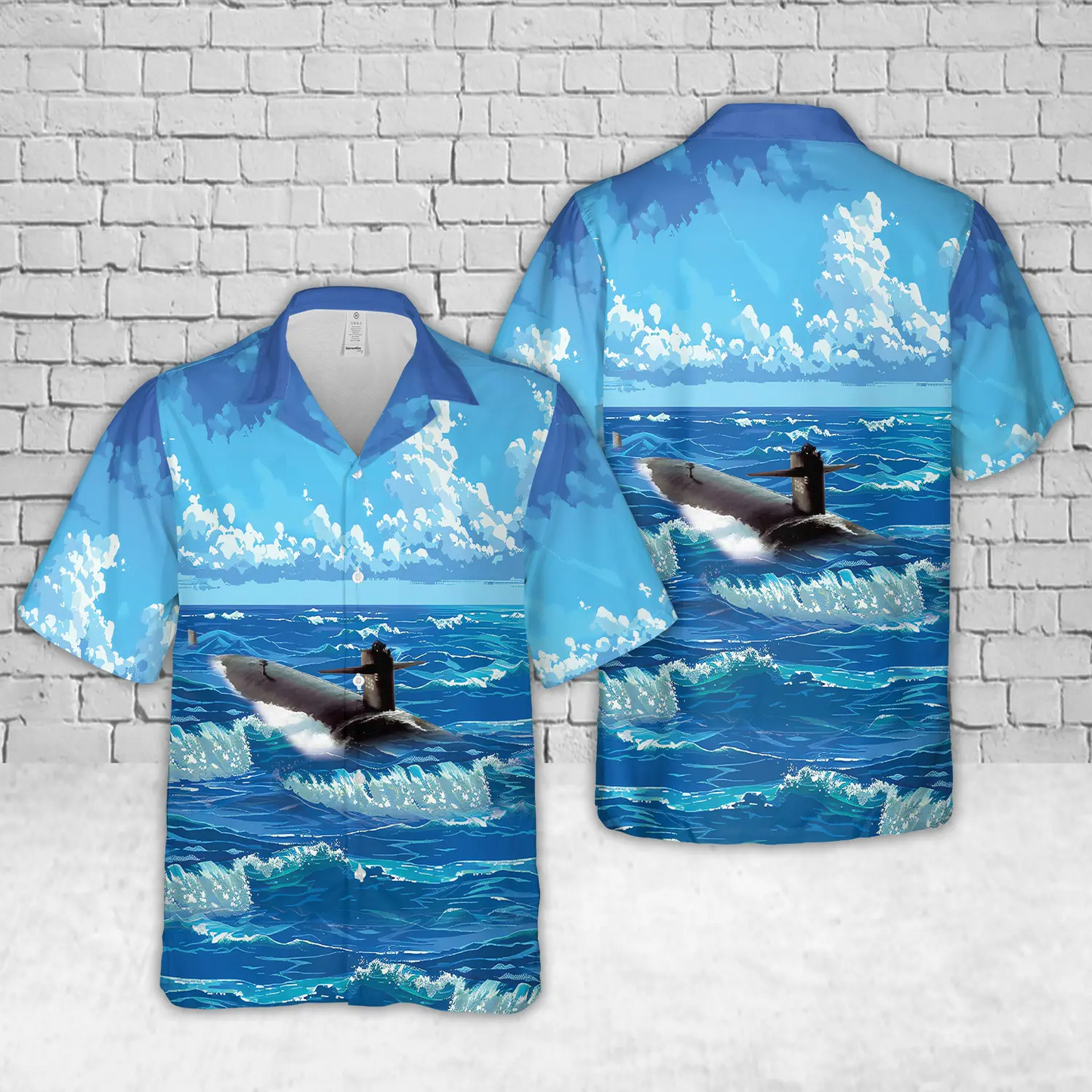 US Navy USS Barb (SSN-596) Hawaiian Shirt