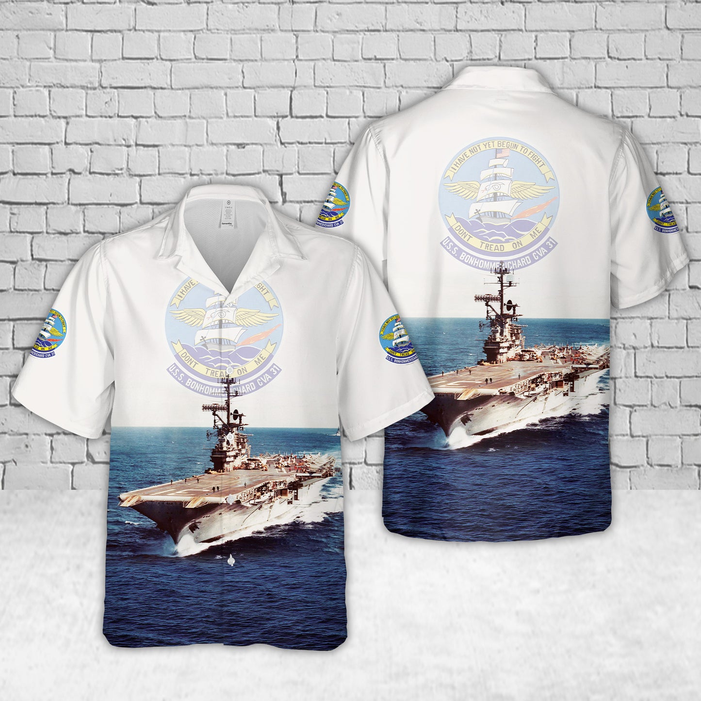 US Navy USS Bon Homme Richard (CV/CVA-31) Hawaiian Shirt