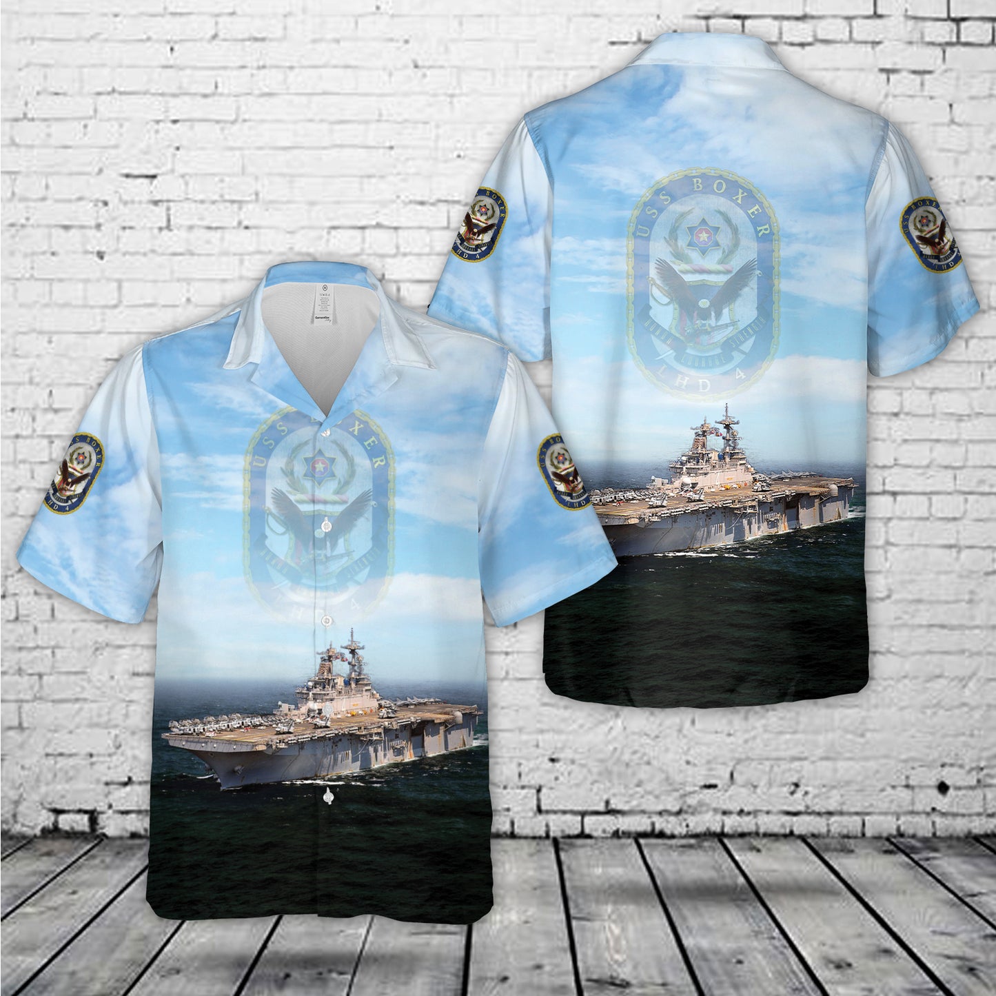 US Navy USS Boxer (LHD-4) Boxer Expeditionary Strike Group Hawaiian Shirt