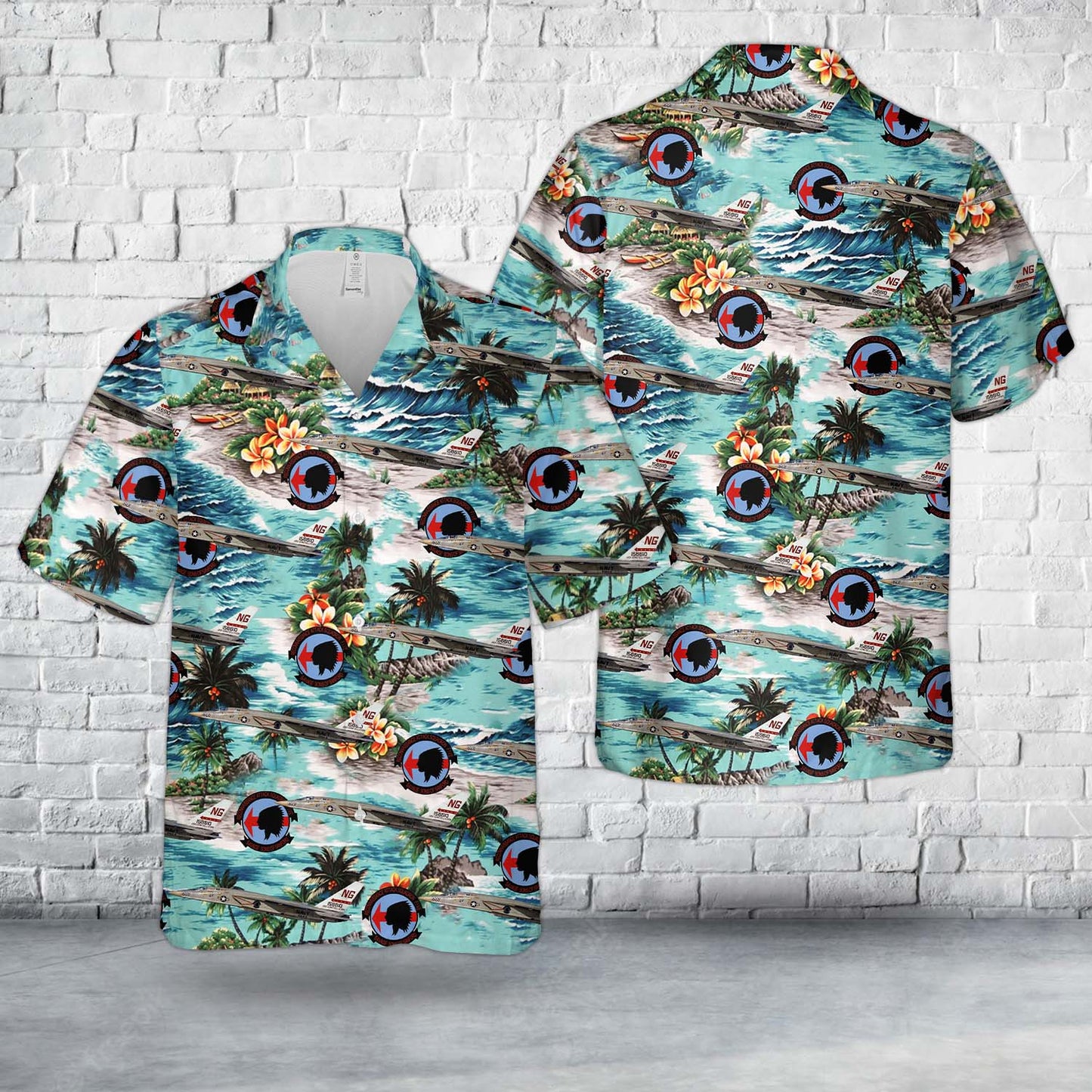 US Navy USS Constellation RVAH-5 Savage Sons RA-5C Vigilante BuNo 156610, NG-601, in-flight, 1974 Hawaiian Shirt
