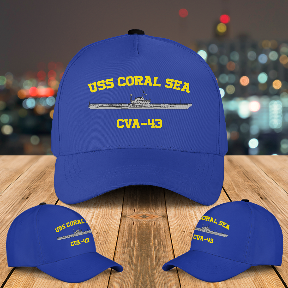 US Navy USS Coral Sea (CV-43) Baseball Cap