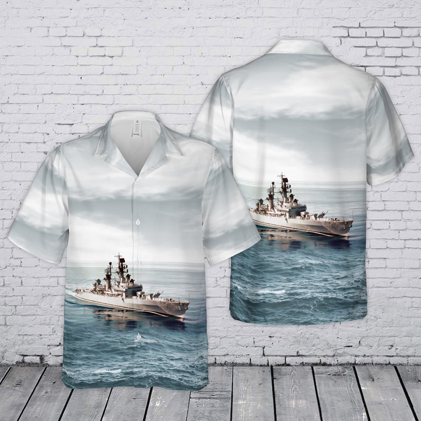 US Navy USS Dale (DLG-19 CG-19) Leahy-class cruiser Hawaiian Shirt