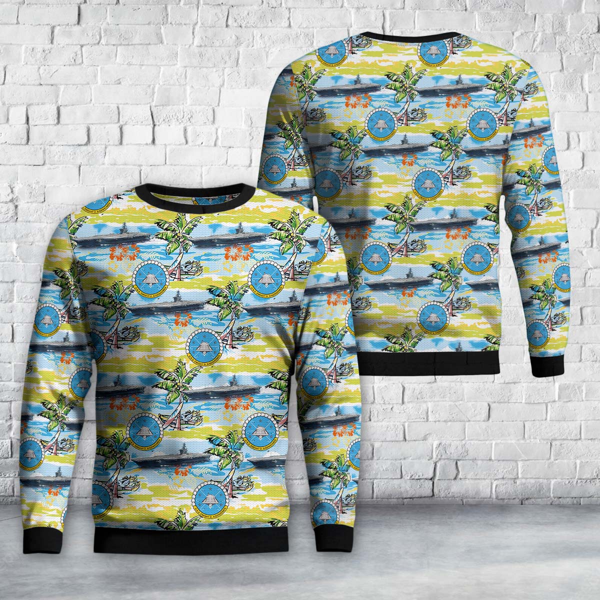 US Navy USS Dwight D. Eisenhower (CVN-69) Christmas Sweater