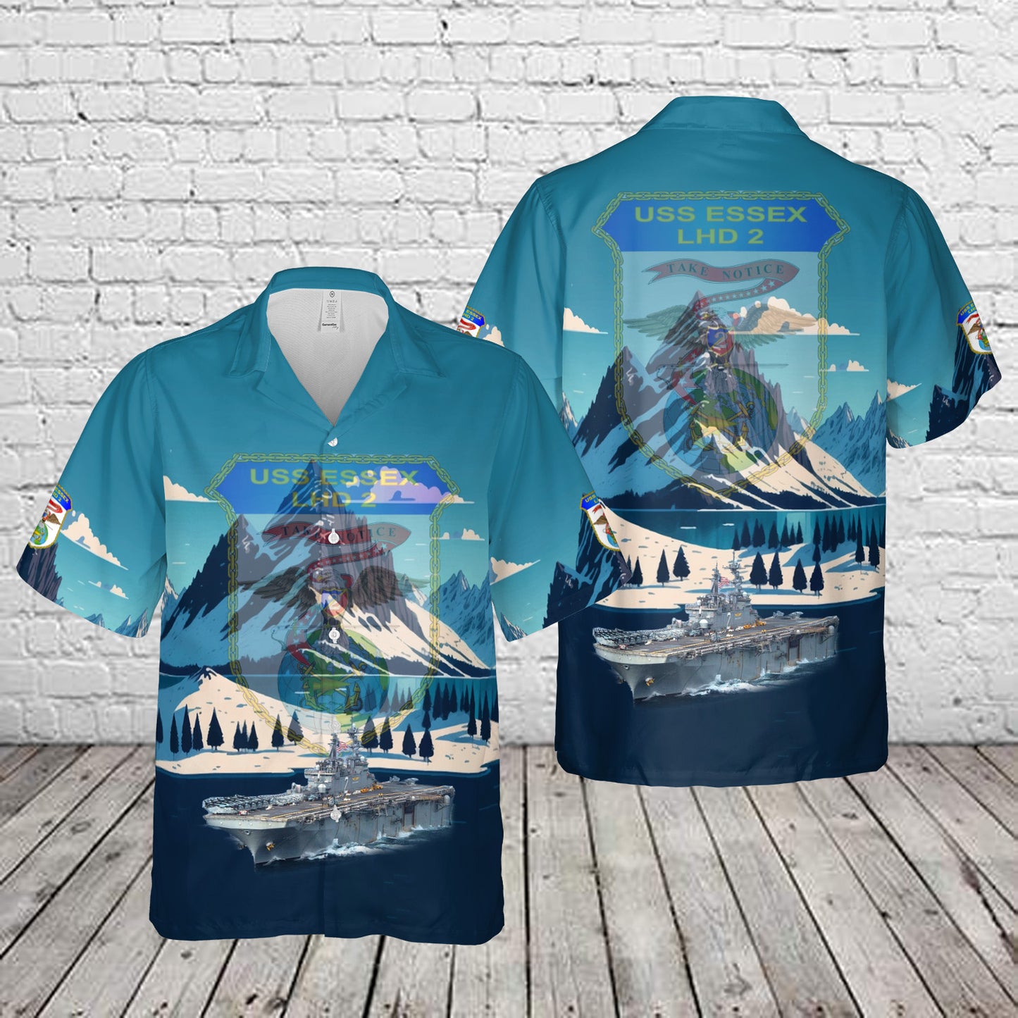 US Navy USS Essex (LHD-2) Essex Expeditionary Strike Group Hawaiian Shirt