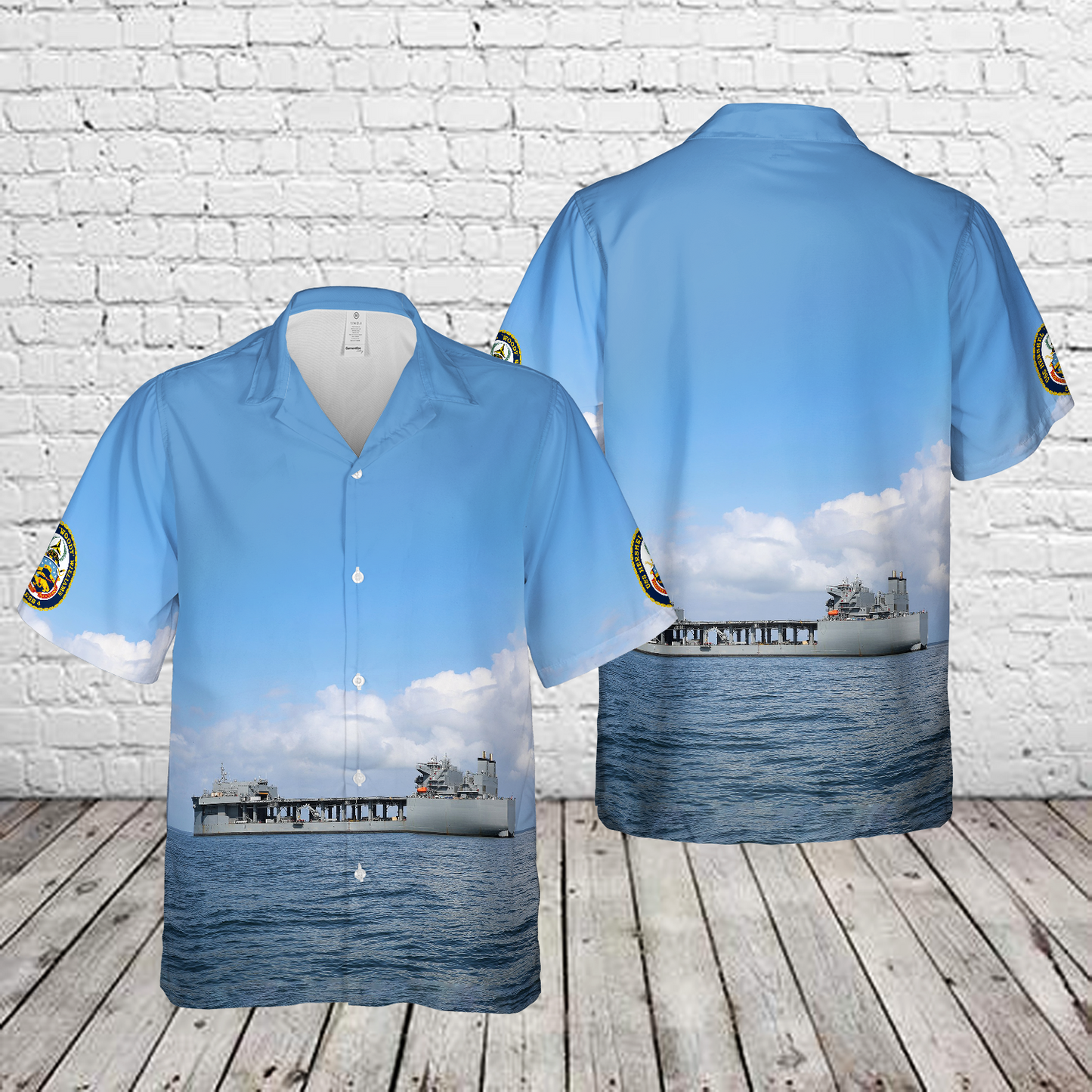 US Navy USS Hershel "Woody" Williams (ESB-4) Hawaiian Shirt