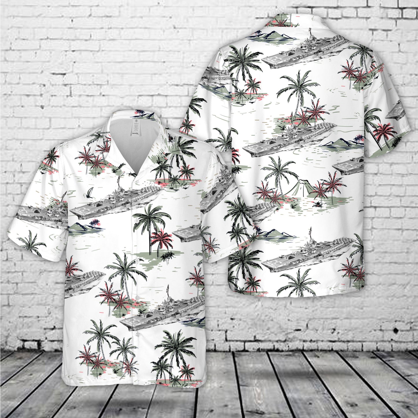US Navy USS Kearsarge (CVA-33) Hawaiian Shirt