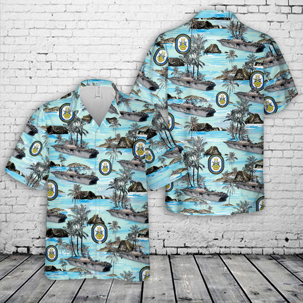 US Navy USS Kearsarge (LHD-3) Kearsarge Expeditionary Strike Group Hawaiian Shirt