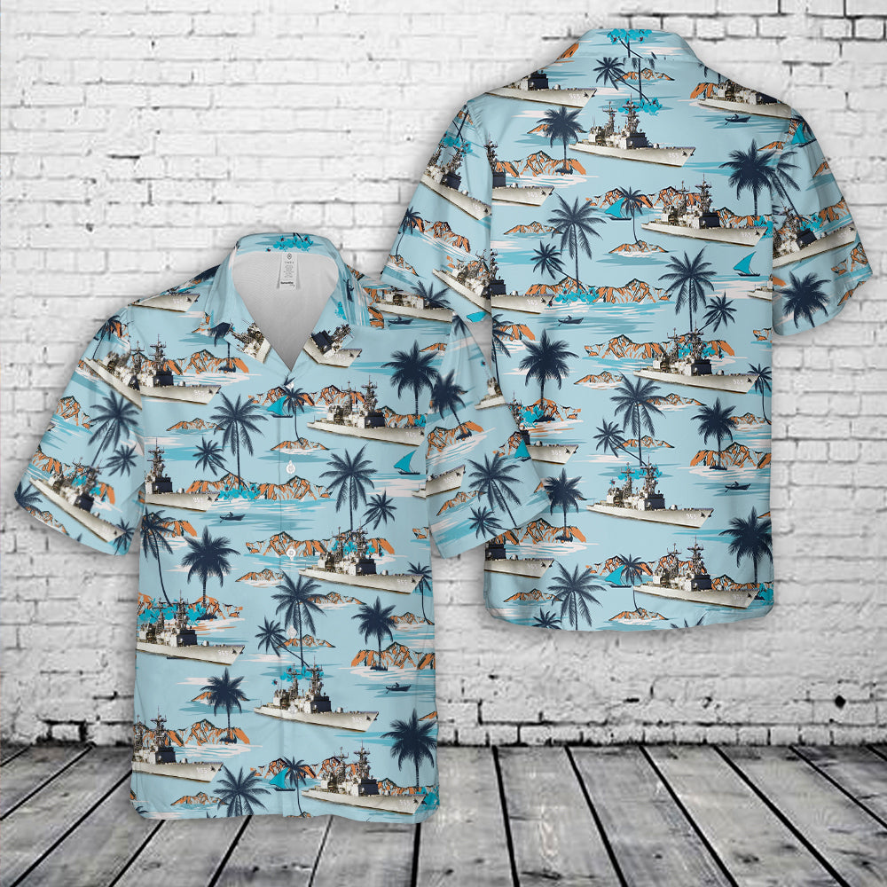 US Navy USS Kinkaid (DD-965) Hawaiian Shirt