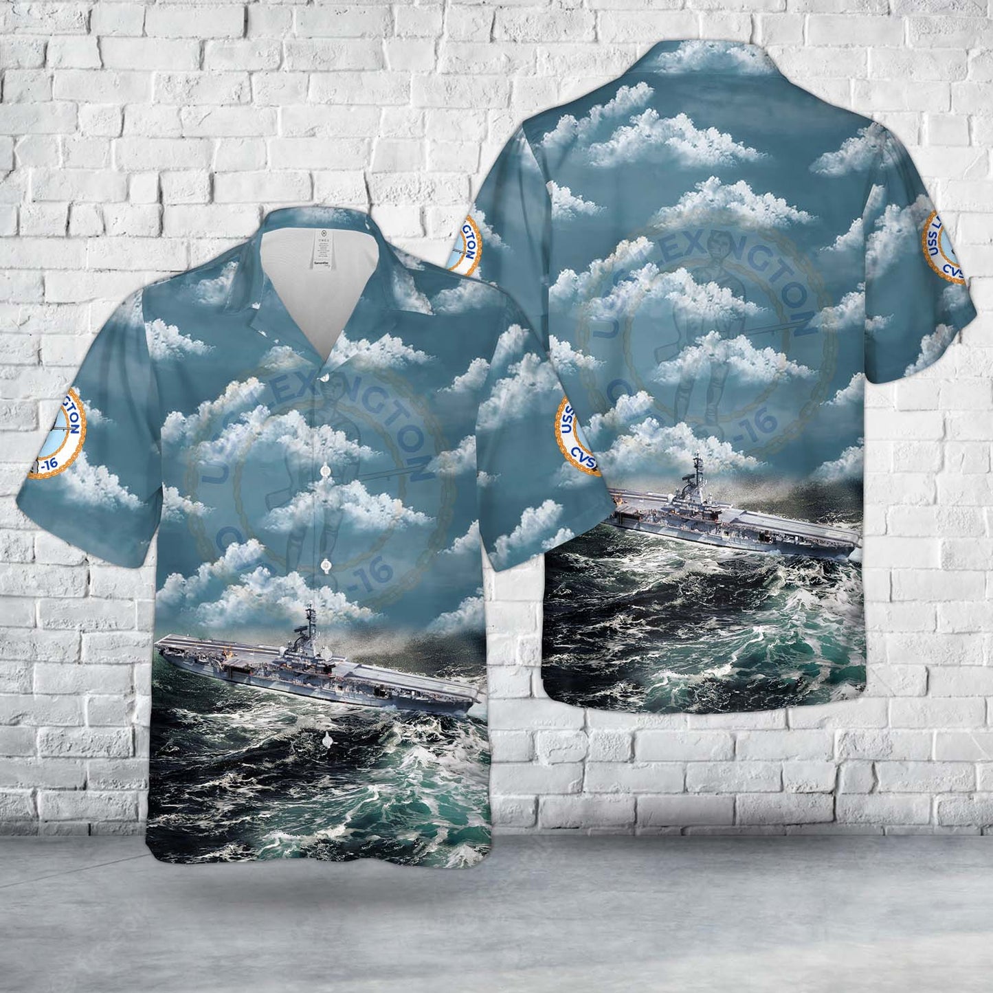 US Navy USS Lexington (CV/CVA/CVS/CVT/AVT-16) Hawaiian Shirt