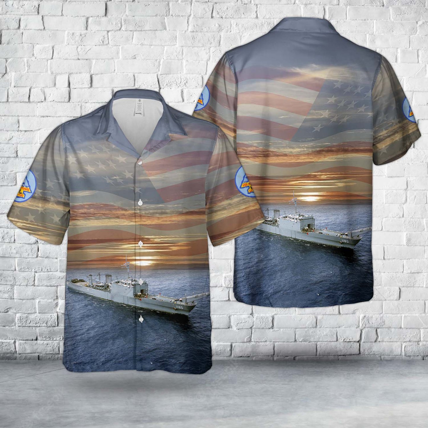 US Navy USS Manitowoc (LST-1180) Hawaiian Shirt