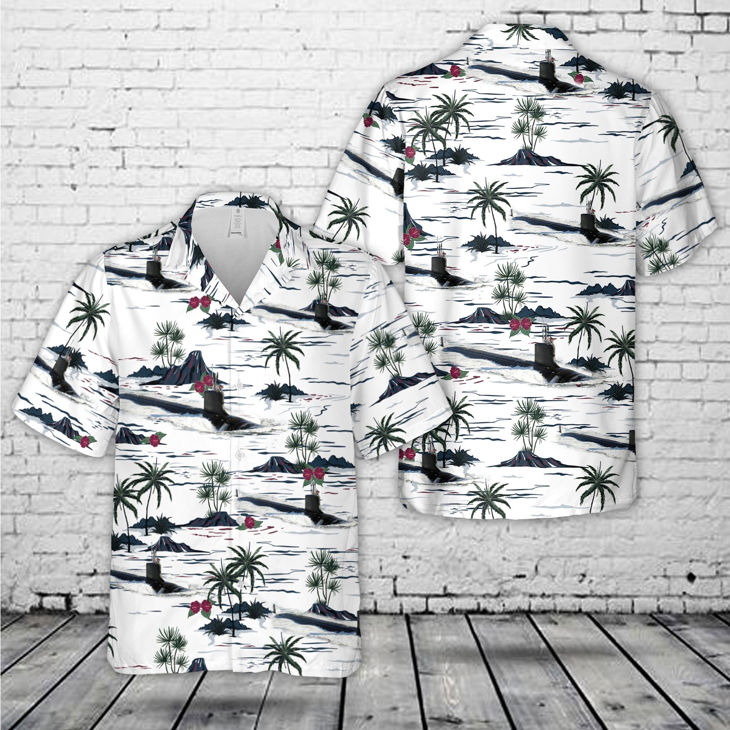 US Navy USS Missouri (SSN-780) Hawaiian Shirt