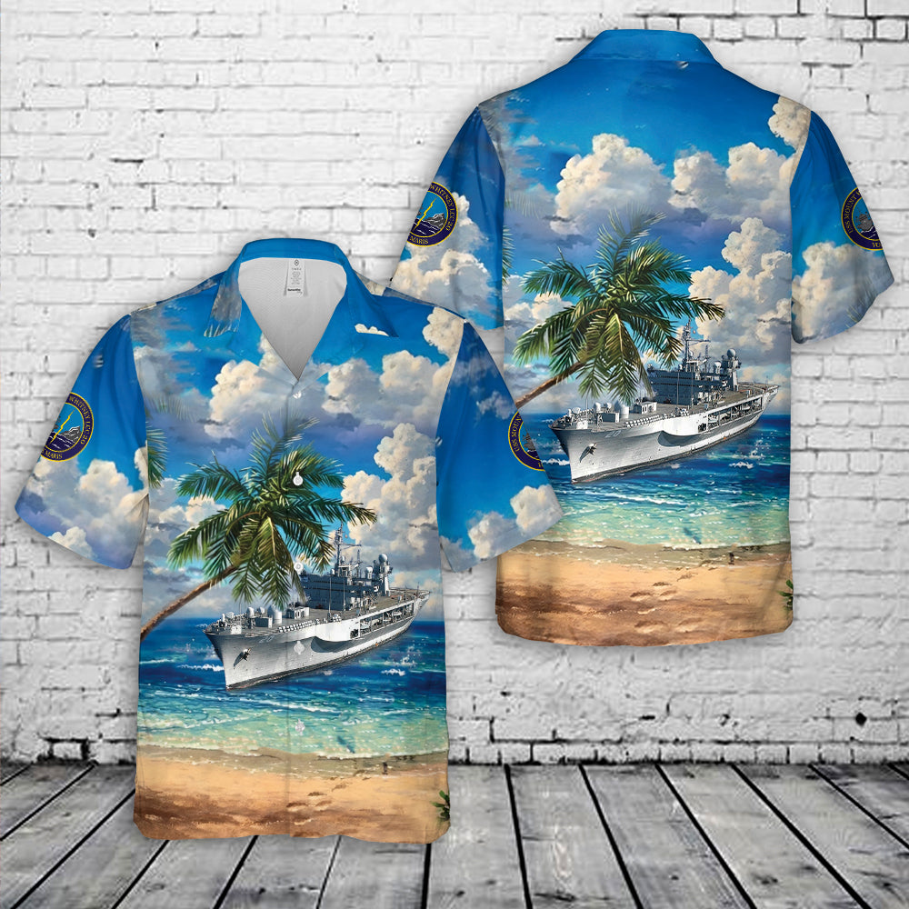 US Navy USS Mount Whitney (LCC/JCC 20) Hawaiian Shirt