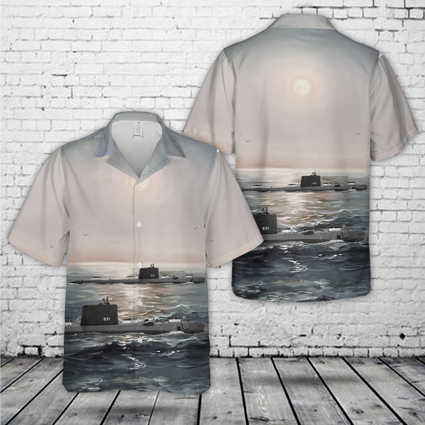 US Navy USS Nautilus (SSN-571) Hawaiian Shirt