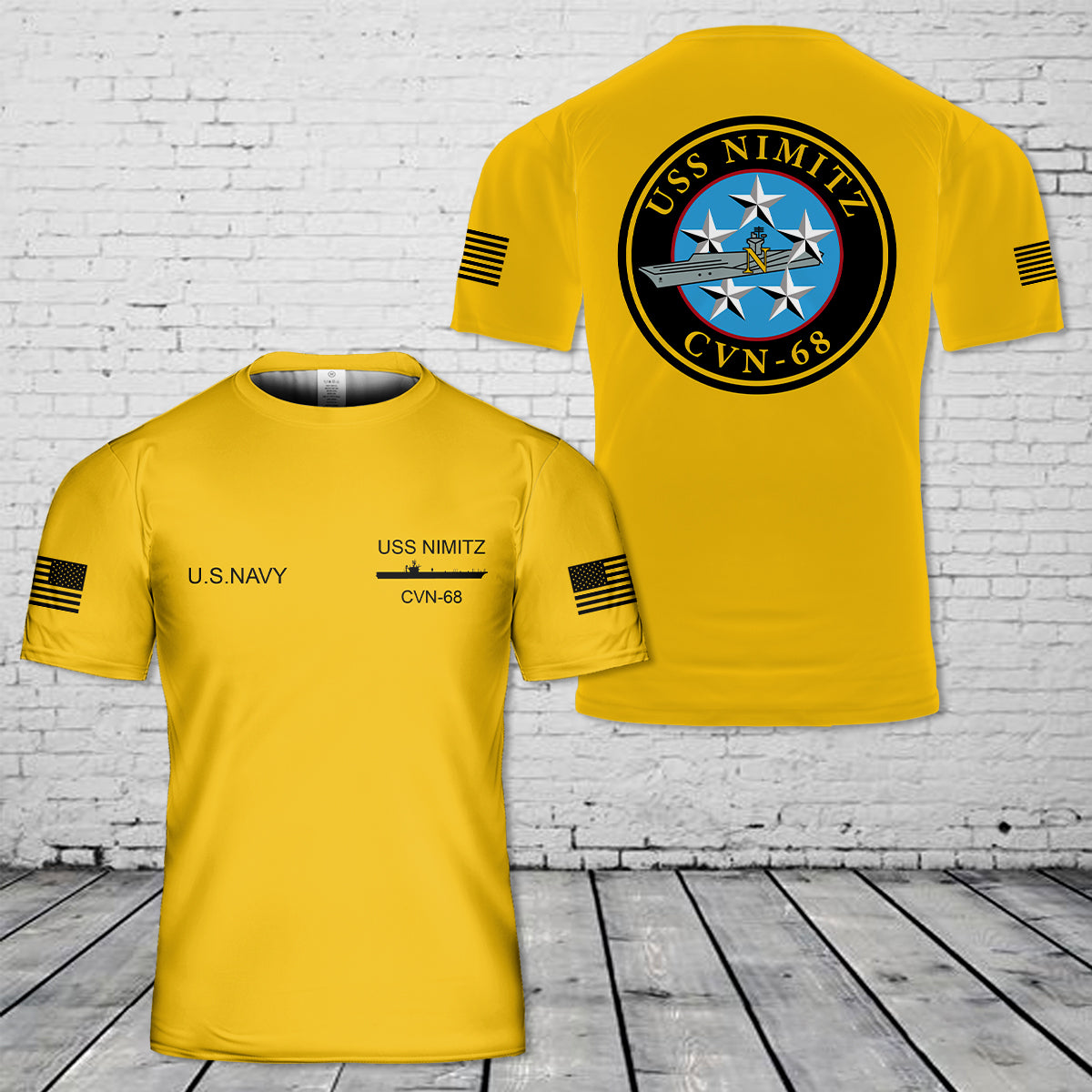 US Navy USS Nimitz (CVN-68) 3D T-Shirt