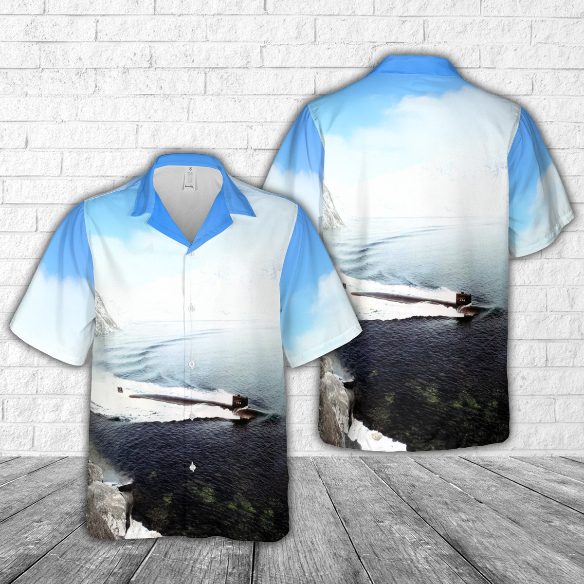 US Navy USS Permit (SSN-594) Hawaiian Shirt