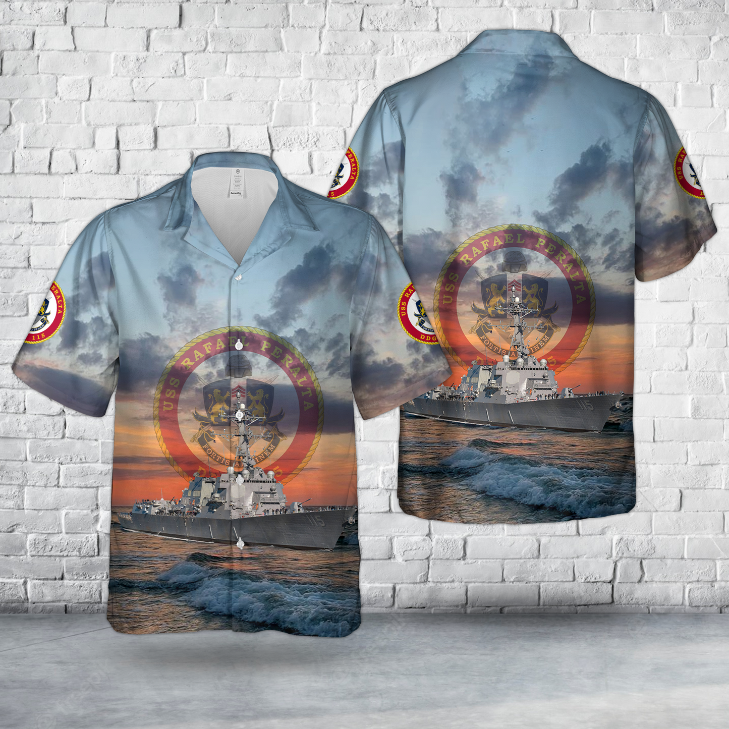 US Navy USS Rafael Peralta (DDG-115) Hawaiian Shirt