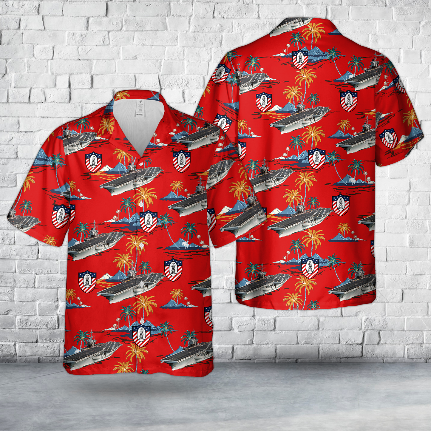 US Navy USS Ranger (CV-61) Hawaiian Shirt