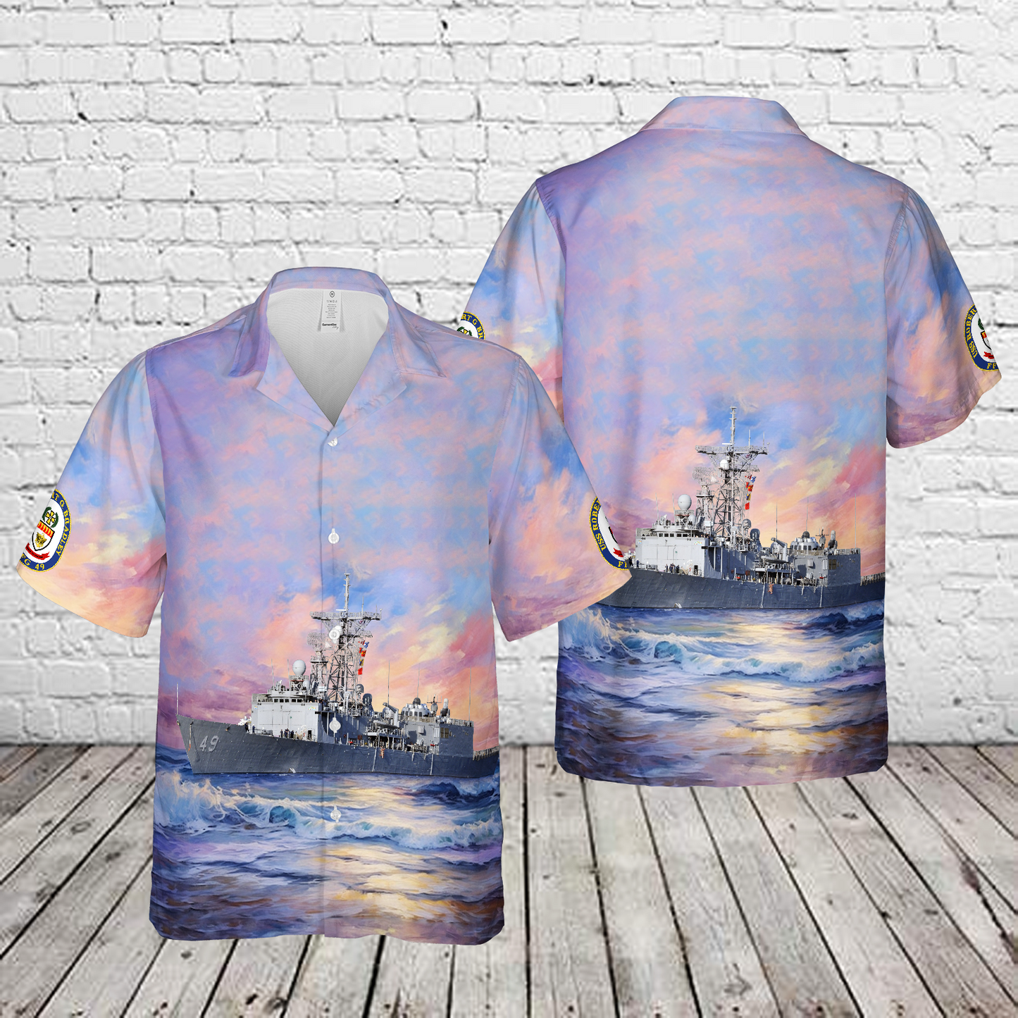 US Navy USS Robert G. Bradley (FFG-49) Hawaiian Shirt
