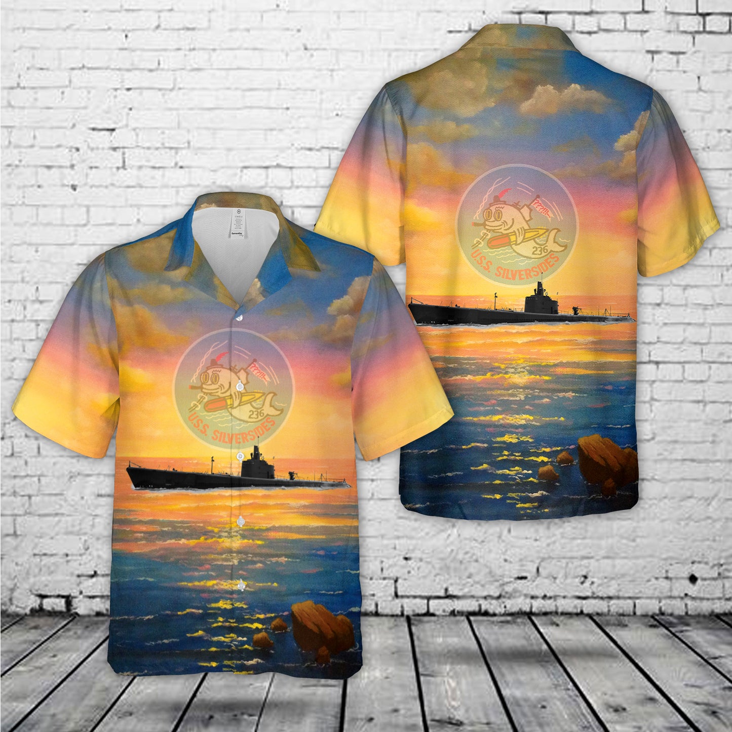 US Navy USS Silversides (SS-236) Gato-class submarine In WWII Hawaiian Shirt