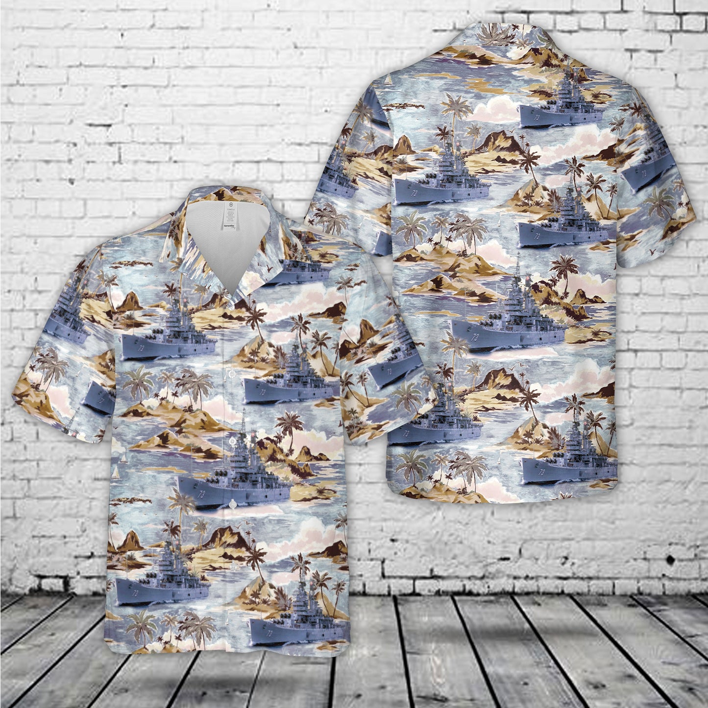 US Navy USS St. Paul CA-73 Hawaiian Shirt