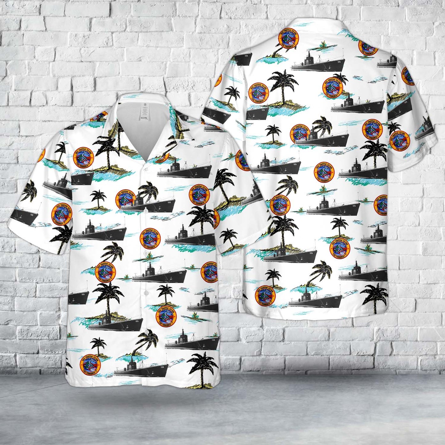 US Navy USS Tautog (SS-199) Tambor-class Submarine In WWII Hawaiian Shirt