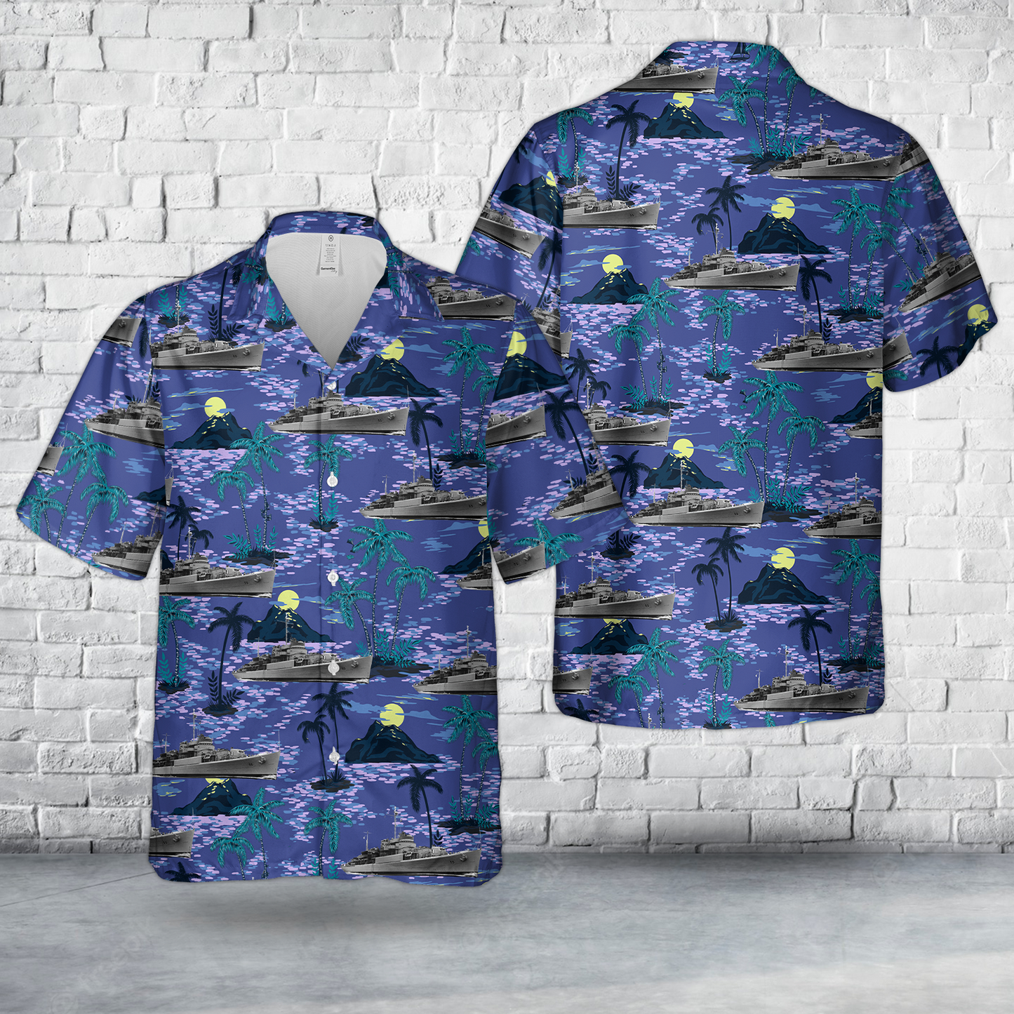US Navy USS Valcour (AVP-55) Hawaiian Shirt