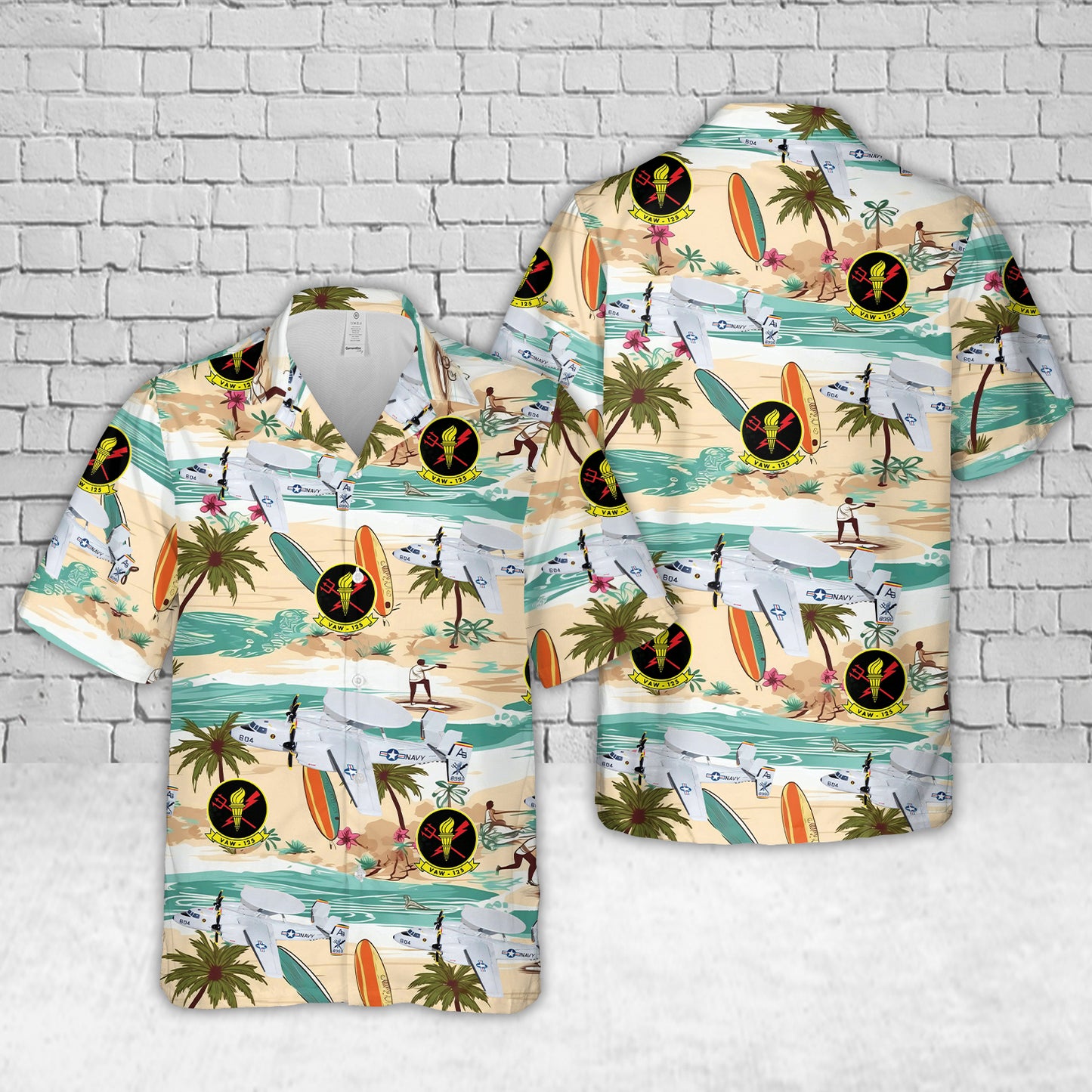 US Navy VAW-125 Torch bearers E-2C (2004) Hawkeye Hawaiian Shirt