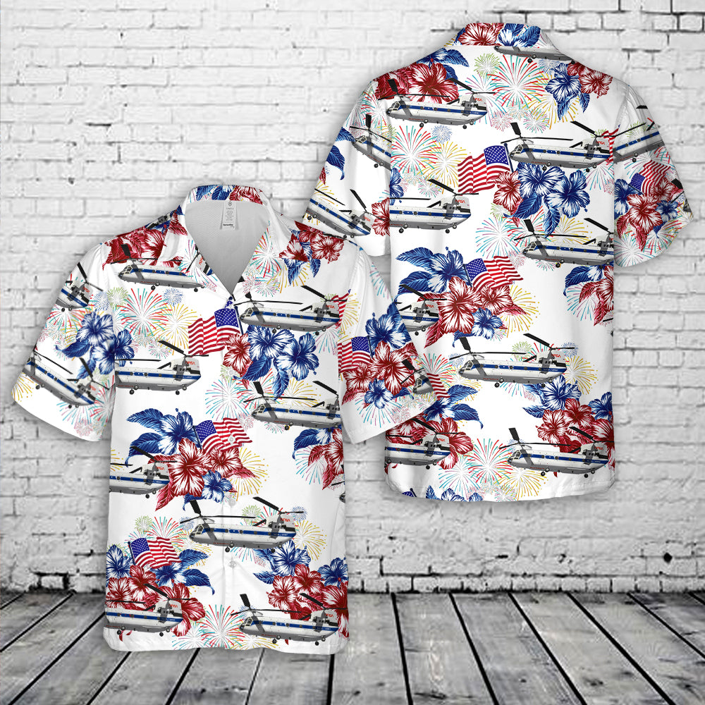 NASA Boeing CH-47 Chinook Hawaiian Shirt