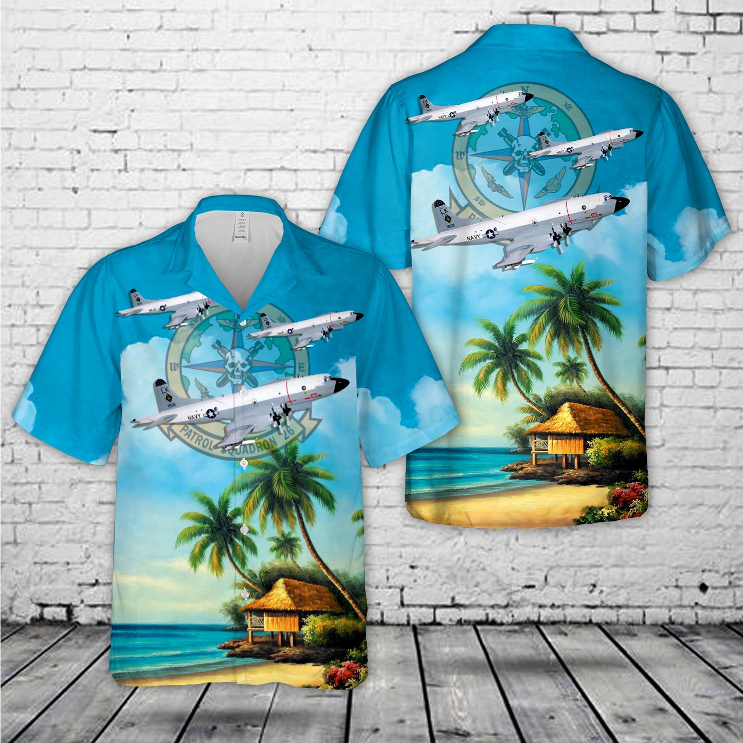 US Navy VP-26 Tridents P-3C Hawaiian Shirt