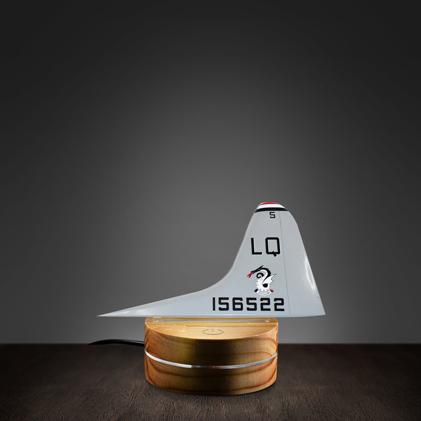 US Navy VP-56 Dragon P-3C Tail Photo Night Light