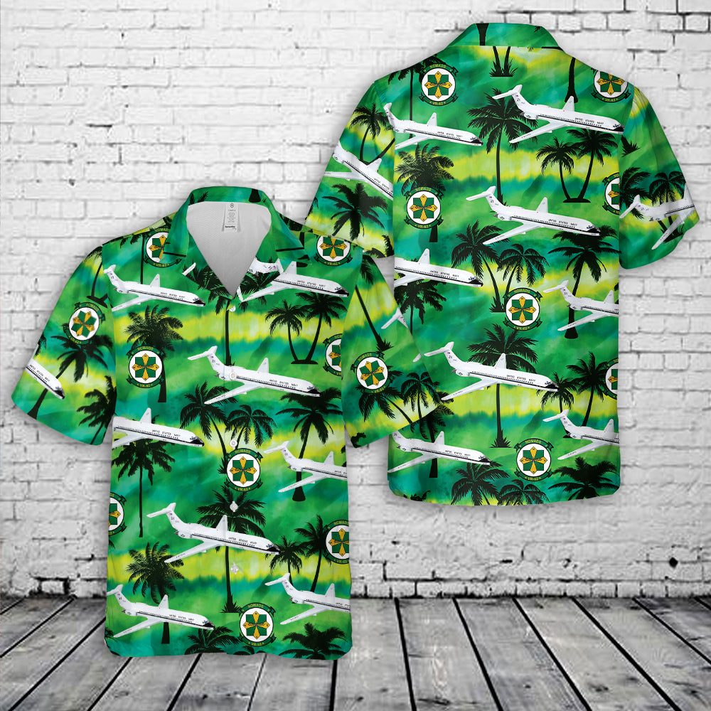 US Navy VR-58 Sunseekers C-9b Skytrain II Hawaiian Shirt