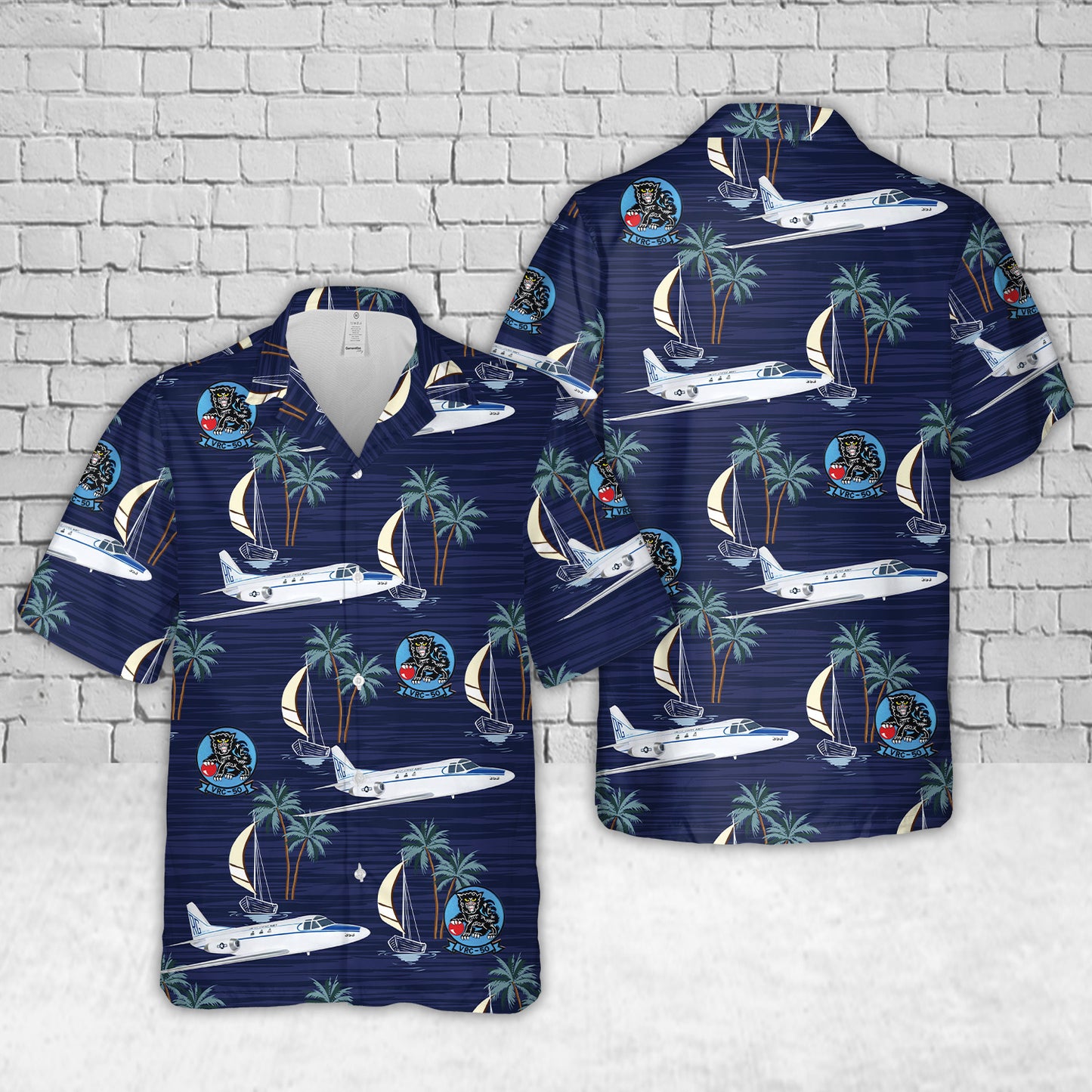 US Navy VRC-50 Foo Dogs C-39 Hawaiian Shirt