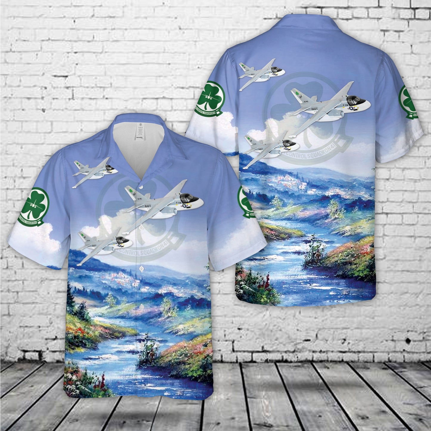 US Navy VS-41 Shamrocks S-3B Viking (1990s) Hawaiian Shirt
