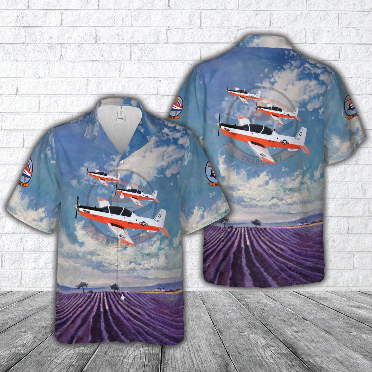 US Navy VT-27 Beechcraft T-6b Texan II Hawaiian Shirt