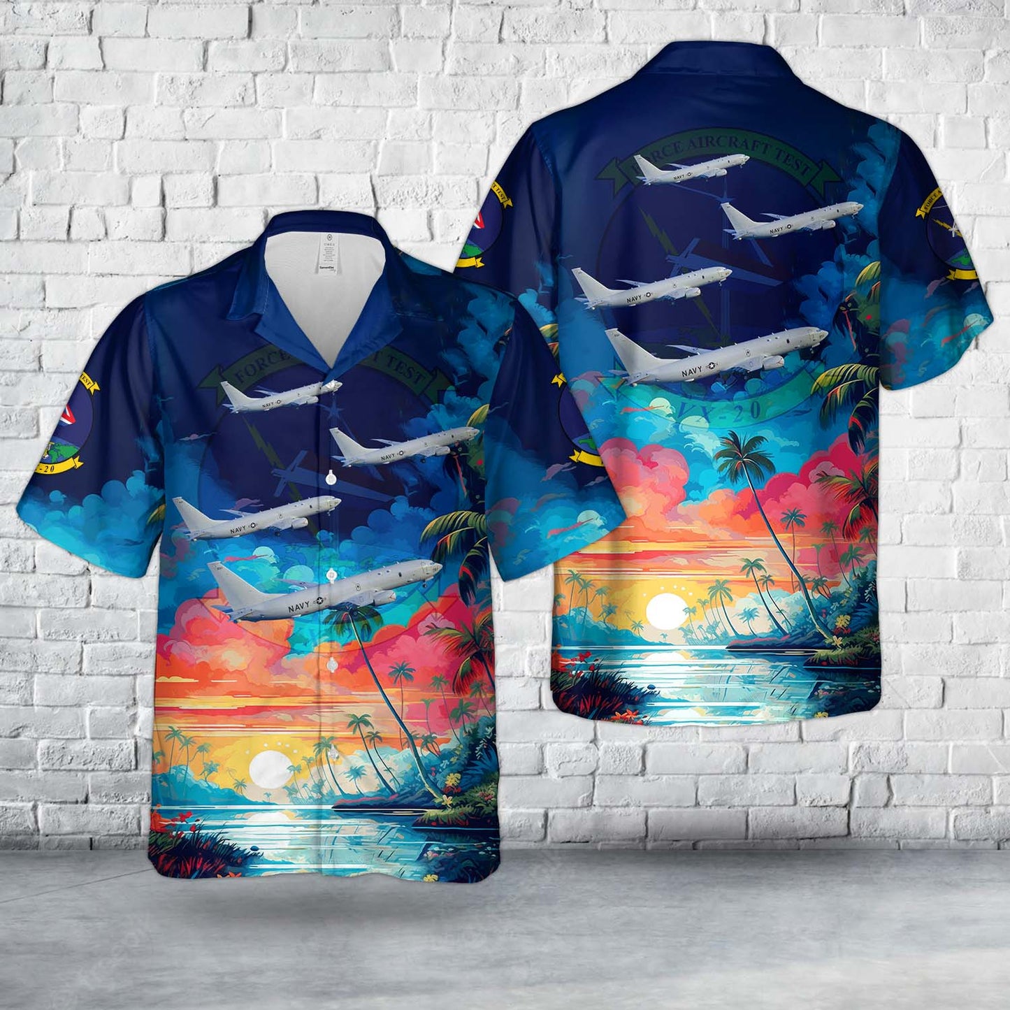 US Navy VX-20, Air Test and Evaluation Squadron Twenty P-8A Poseidon Hawaiian Shirt