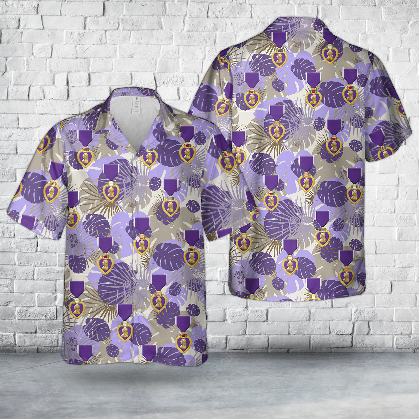 US Purple Heart (PH) Hawaiian Shirt