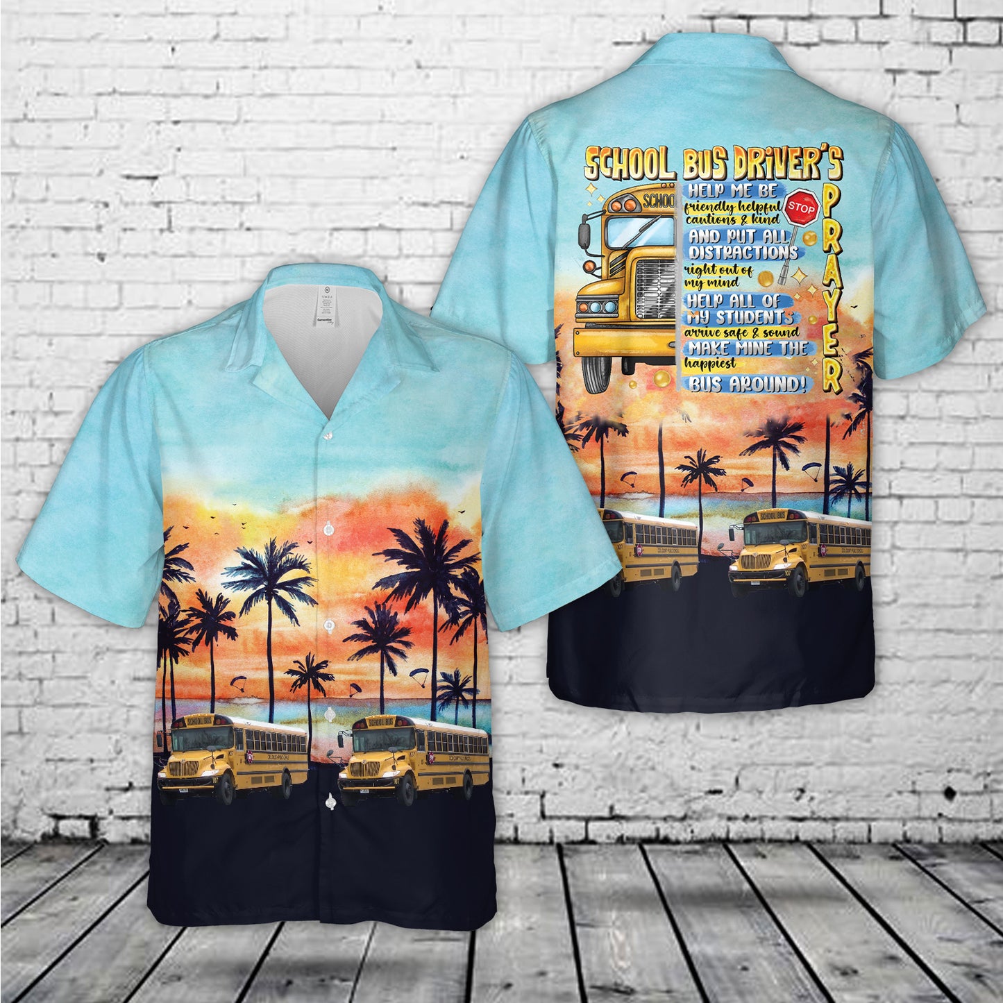 US School Bus Driver's Prayer Hawaiian Shirt