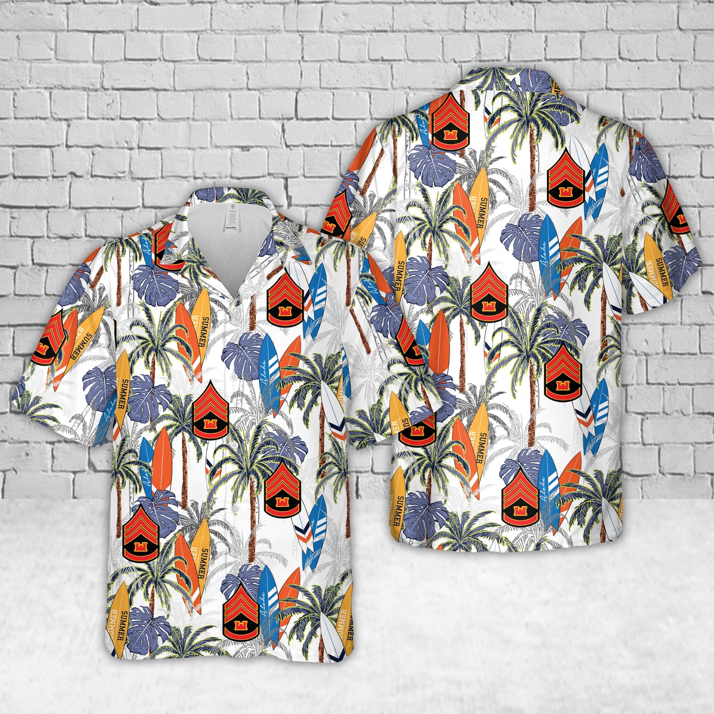 US Sergeant First Class Engineers 1902-1909 Hawaiian Shirt