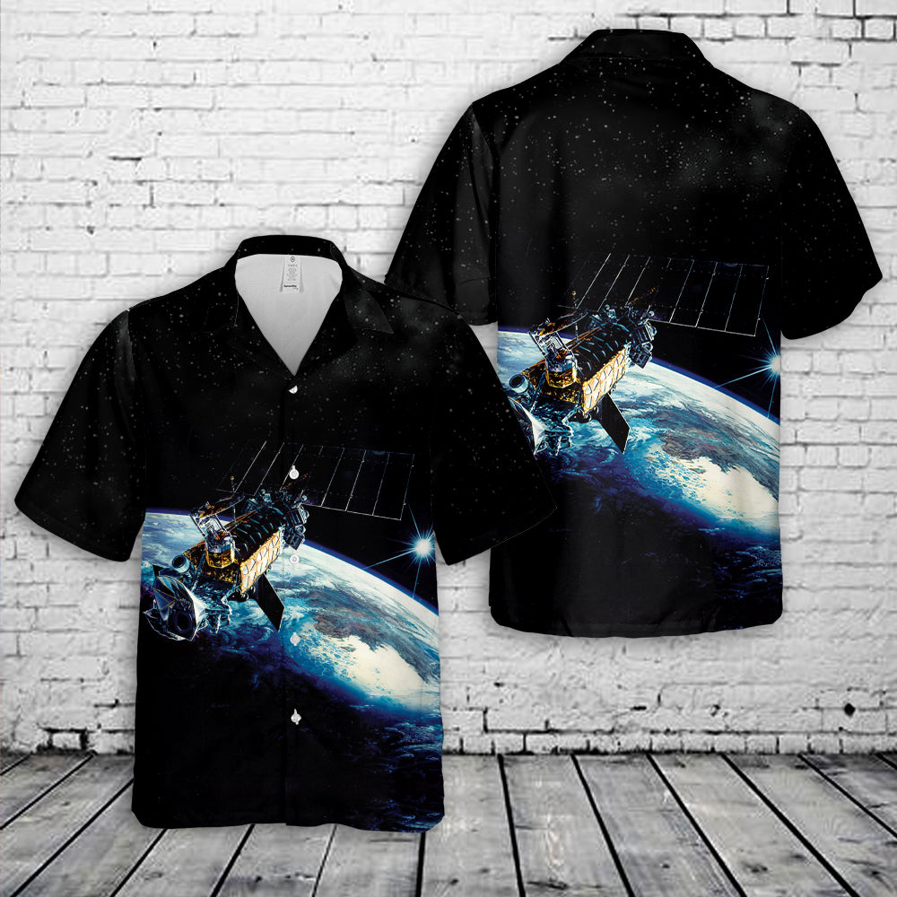 US Space Force Defense Meteorological Satellite Program (DMSP) Hawaiian Shirt