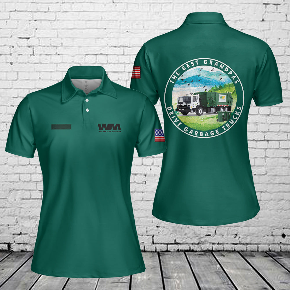 Custom Name US Waste Management Women's Polo Shirt