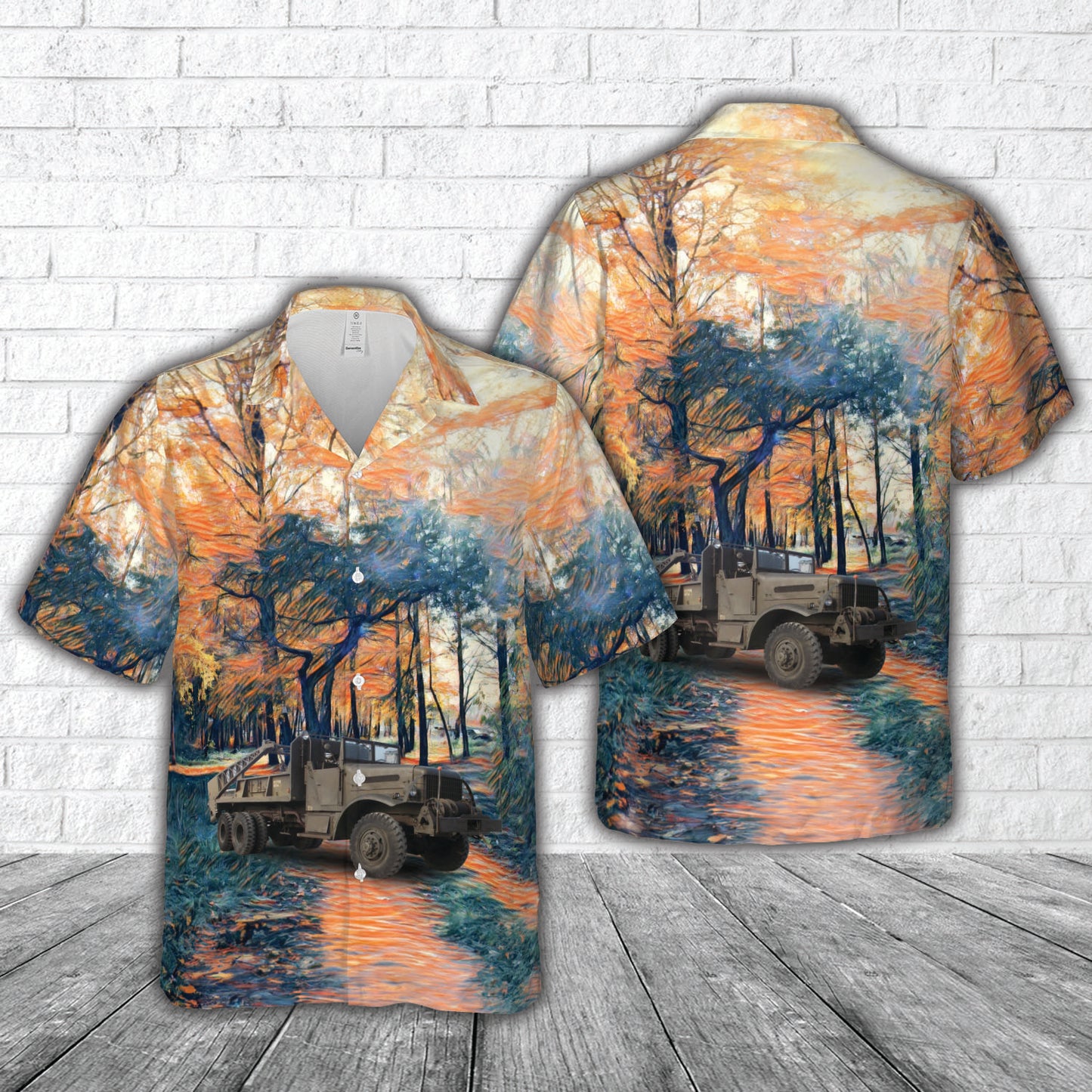 US military truck of World War II BROCKWAY truck Hawaiian Shirt
