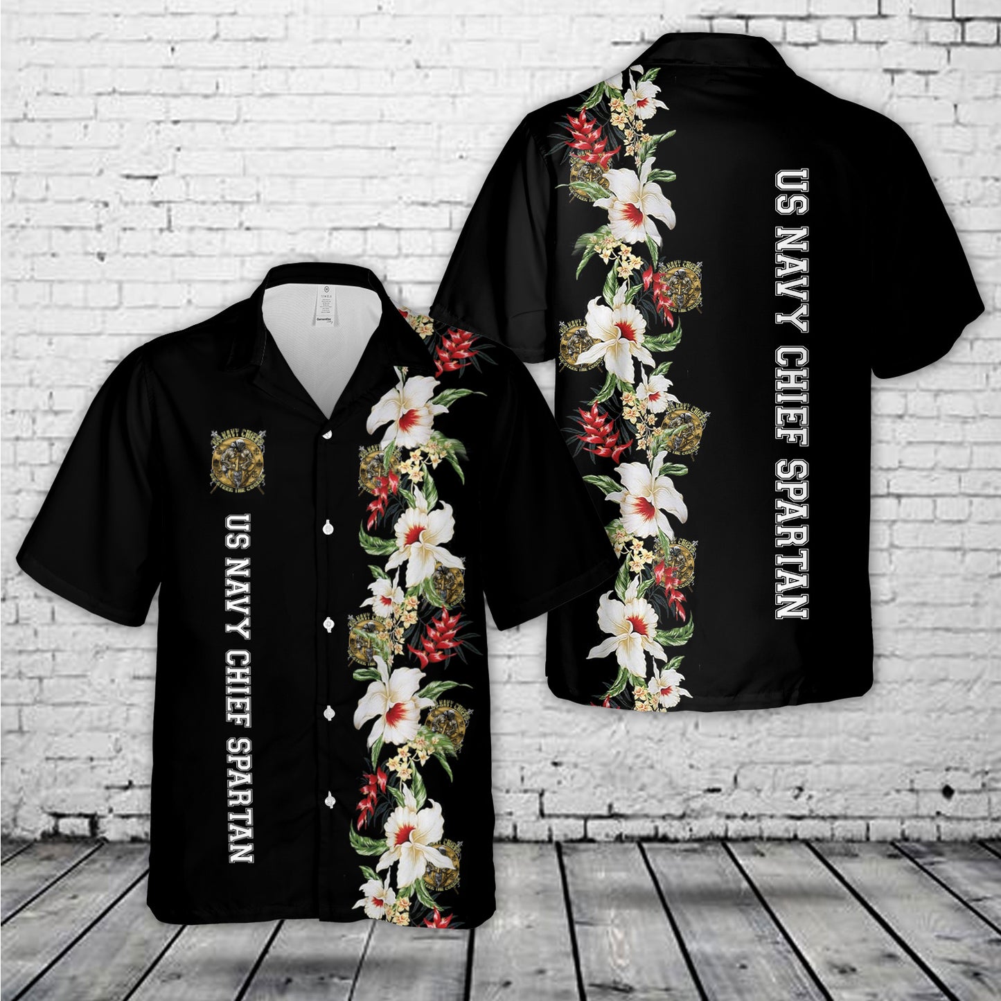 US Navy Chief Spartan Hawaiian Shirt