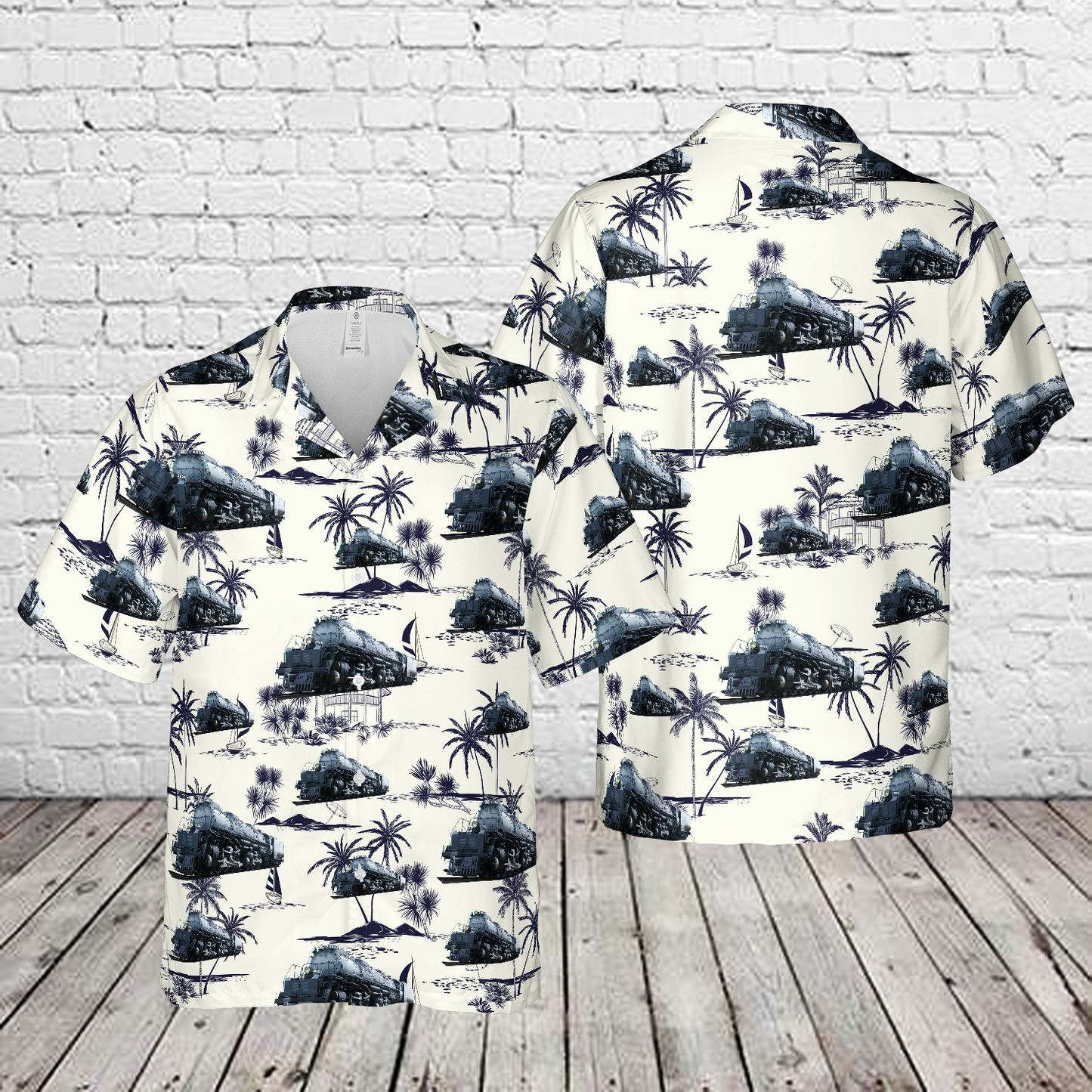 Union Pacific Big Boy 4-8-8-4 steam locomotive 4023 Hawaiian Shirt