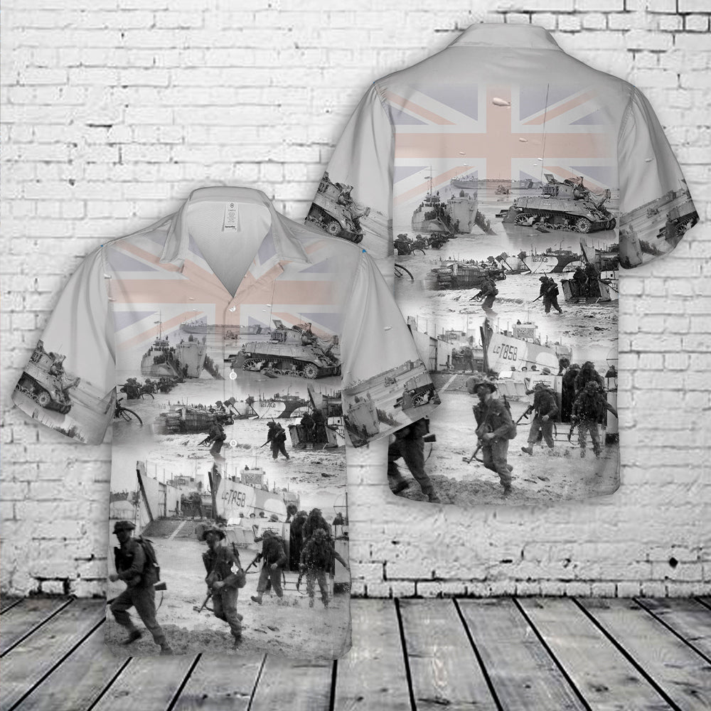United Kingdom Gold Beach D-Day Normandy Landings Hawaiian Shirt