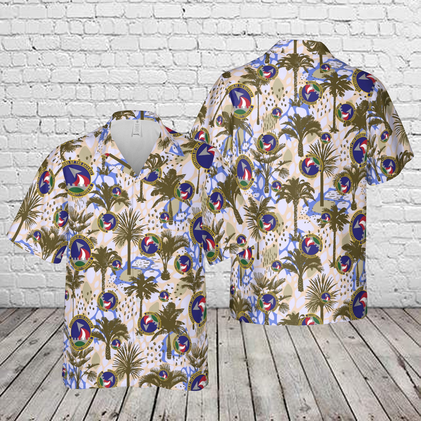 United States Air Force Security Forces (SF) 435th Security Forces Squadron (435 SFS) Hawaiian Shirt