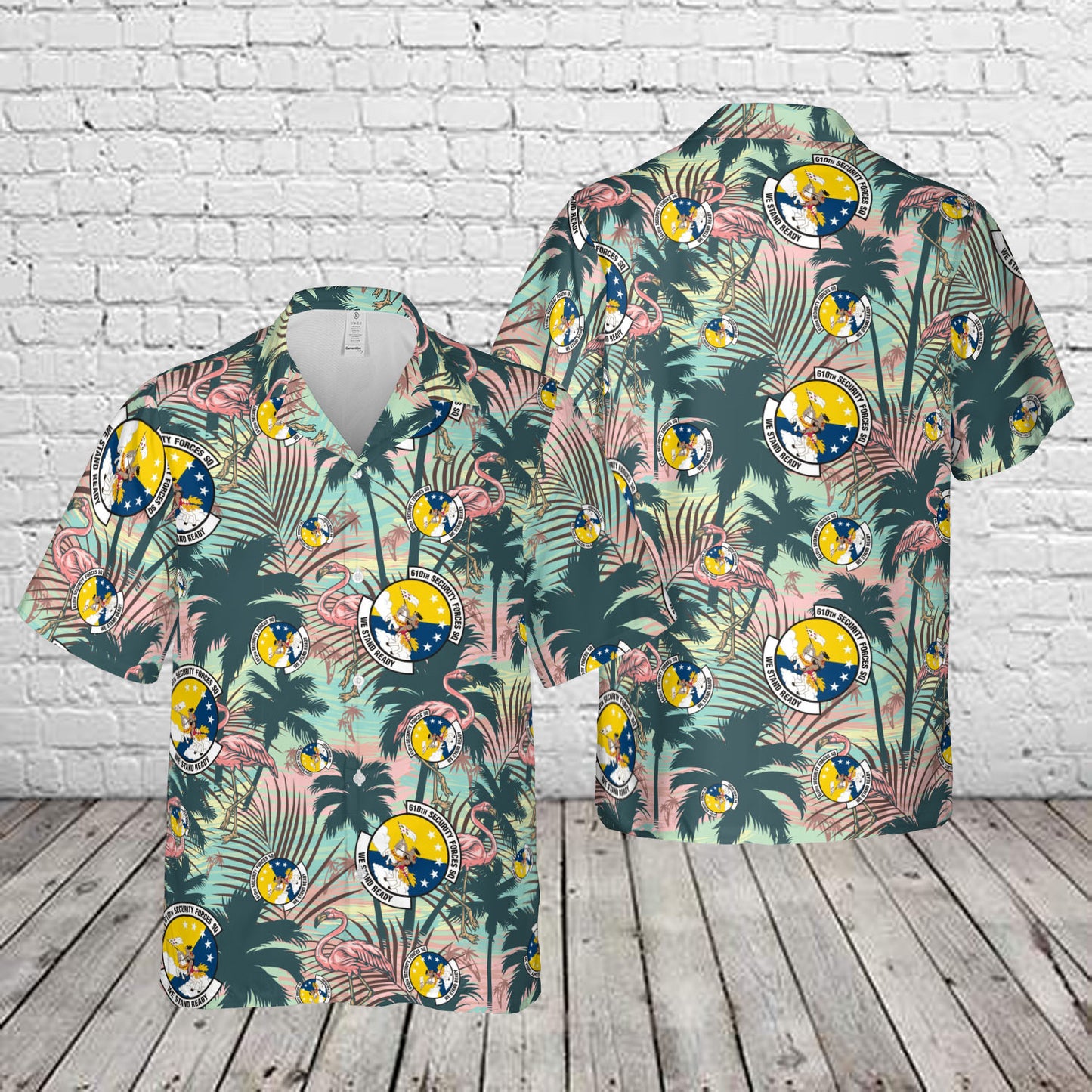 United States Air Force Security Forces (SF) 610th Security Forces Squadron (610 SFS) Hawaiian Shirt