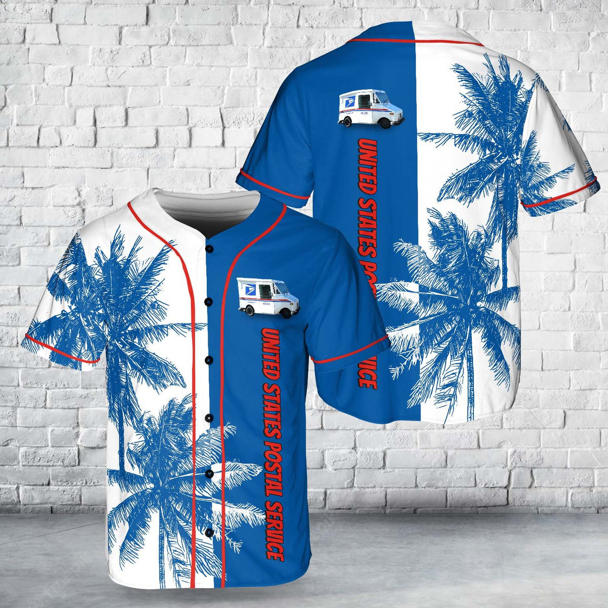 United States Postal Service Grumman LLV Baseball Jersey