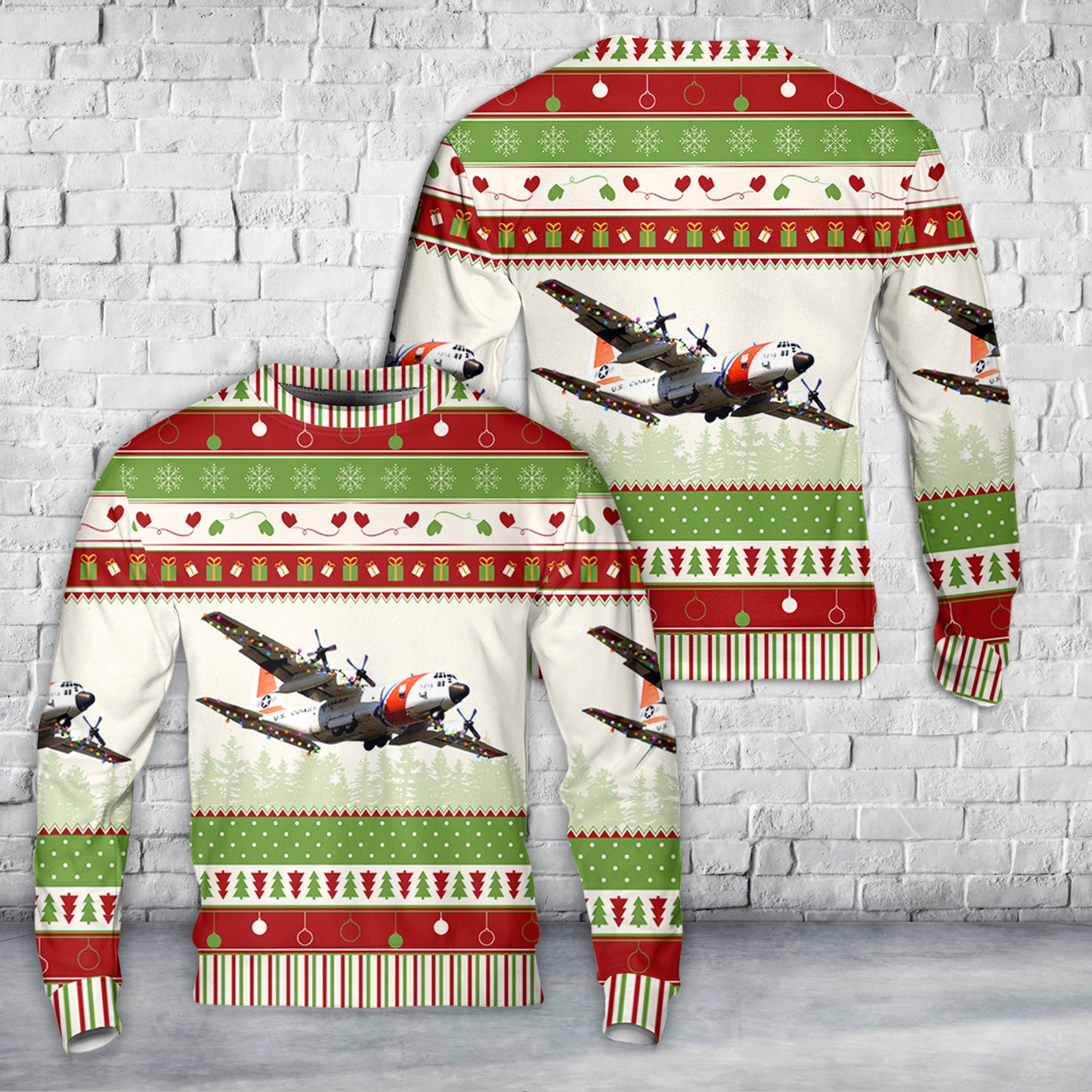 Us Coast Guard HC-130 Hercules Christmas Sweater