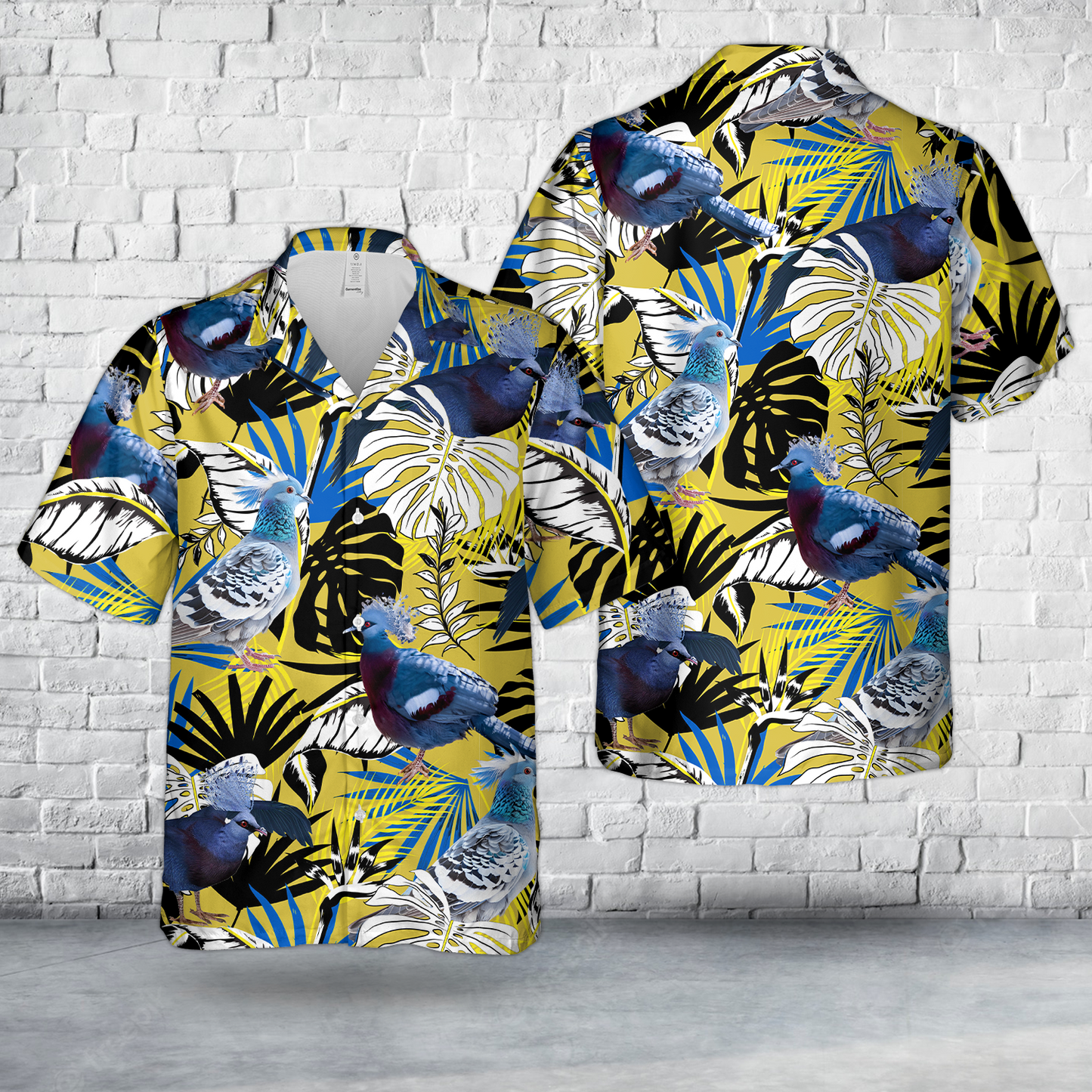 Victoria Crowned Pigeon Hawaiian Shirt