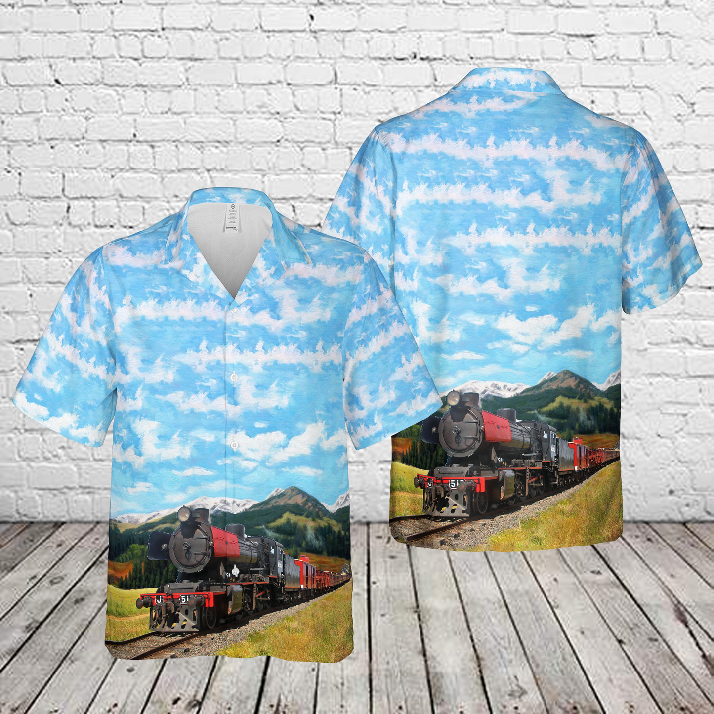Victorian Goldfields Railway - J515 Hawaiian Shirt